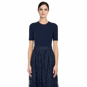Ann Taylor Elegant Dark Blue Midi Dress